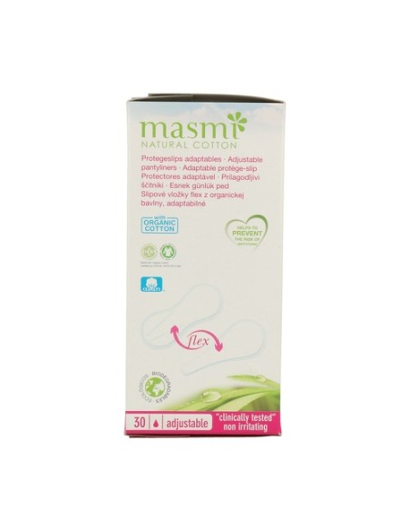 Protegeslip Adaptables Flex 24 unidades Masmi Natural Cotton