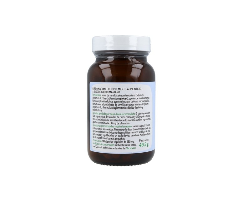 Cardo Mariano 90 cápsulas (550mg) El Granero Integral
