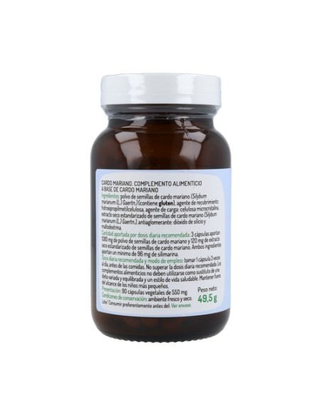 Cardo Mariano 90 cápsulas (550mg) El Granero Integral