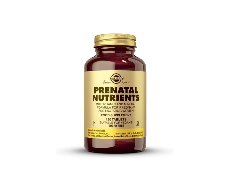 Nutrientes Prenatales 120 comprimidos Solgar