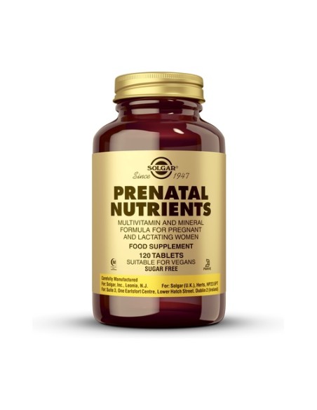 Nutrientes Prenatales 120 comprimidos Solgar
