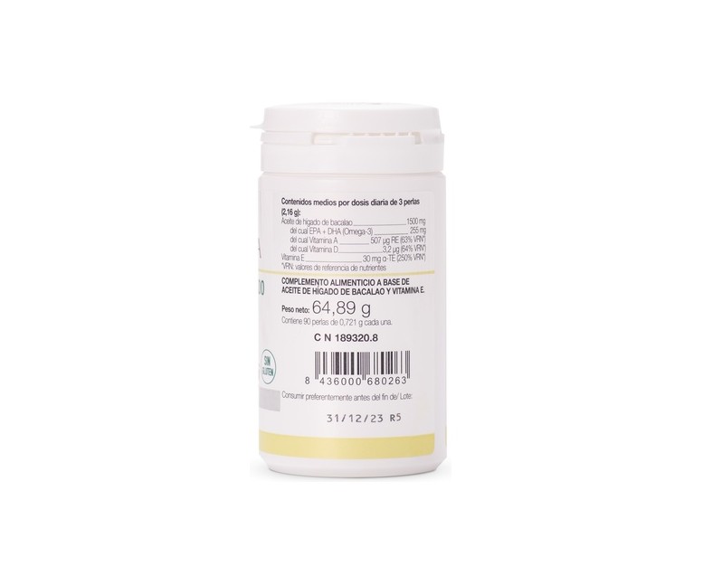 Aceite Hígado Bacalao 90 perlas de 693mg Ana Maria Lajusticia