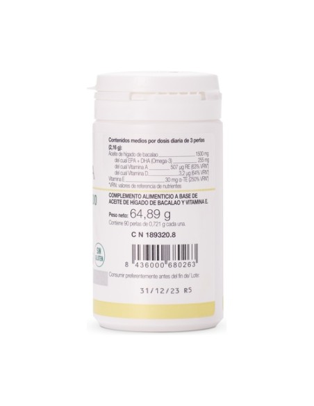 Aceite Hígado Bacalao 90 perlas de 693mg Ana Maria Lajusticia