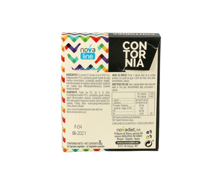 Contornia 15 cápsulas Nova Diet