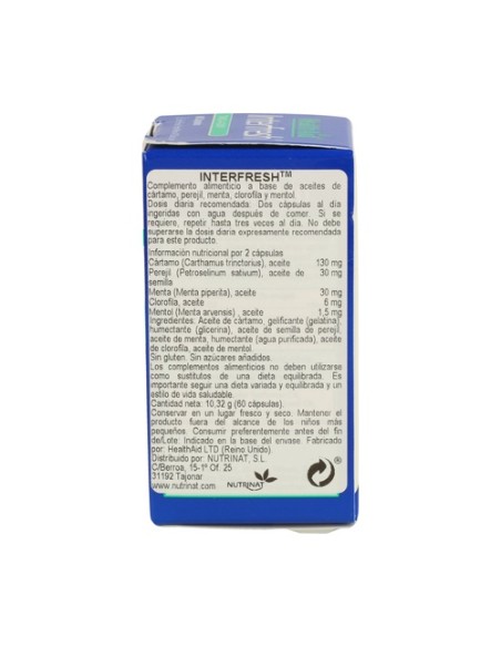Interfresh 60 cápsulas Health Aid