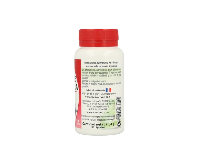 Wakame Clorela 60 cápsulas MGD