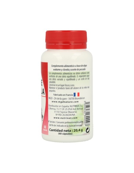 Wakame Clorela 60 cápsulas MGD