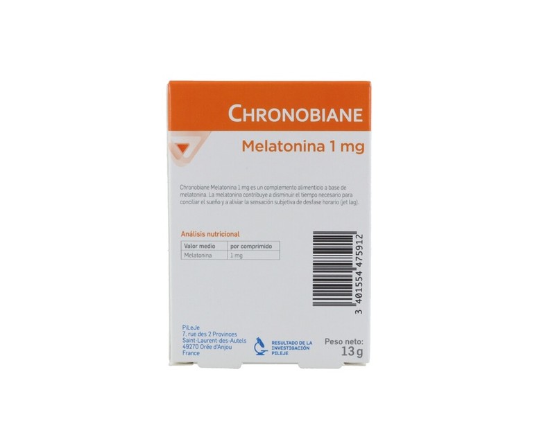 Chronobiane Melatonina 30 comprimidos Pileje