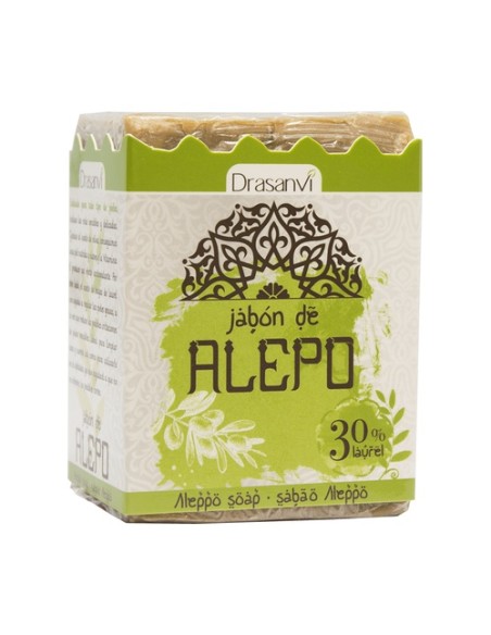 Jabón alepo 30% laurel 1 unidad de 200g Drasanvi