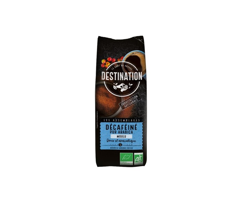 Café Molido Descafeinado Suave 100% Arábica Bio 250 g Destination Bio