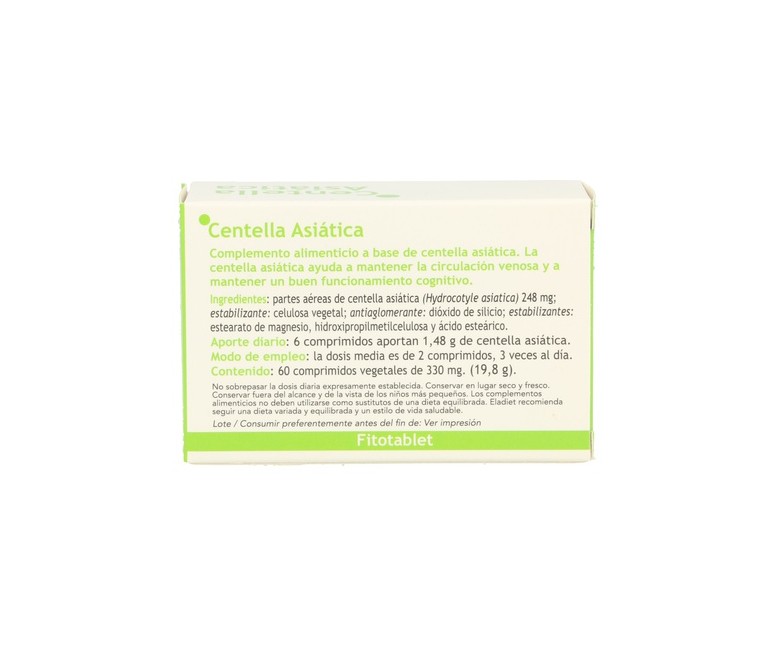 Centella Asiática 60 comprimidos Eladiet