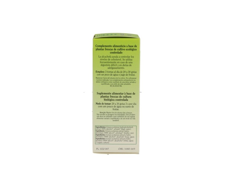 Cynara Scolymus (Alcachofa) Bio 50 ml Biover