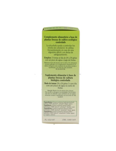 Cynara Scolymus (Alcachofa) Bio 50 ml Biover