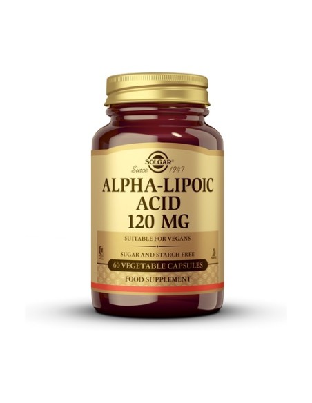 Ácido Alfa Lipoico 60 cápsulas vegetales (120mg) Solgar