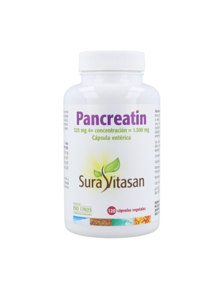 Pancreatin 120 cápsulas de 928mg Sura Vitasan