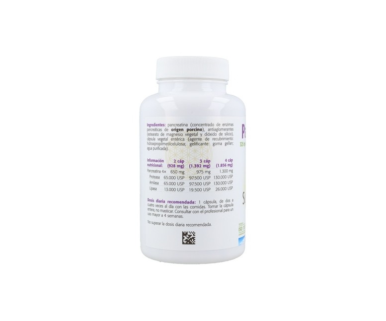 Pancreatin 120 cápsulas de 928mg Sura Vitasan