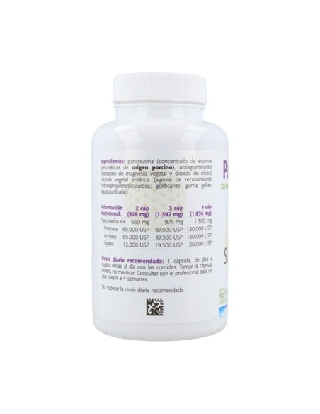 Pancreatin 120 cápsulas de 928mg Sura Vitasan