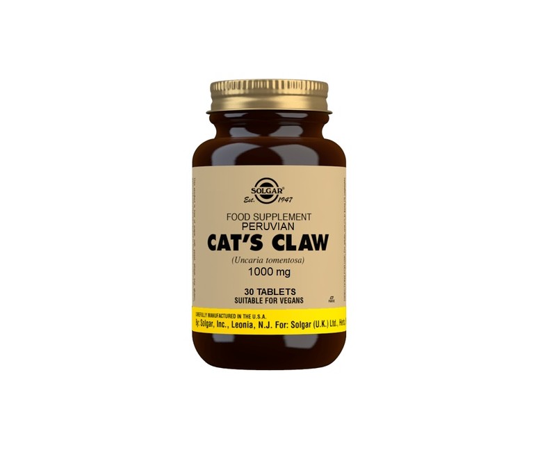 Uña de Gato 30 comprimidos de 1000mg Solgar