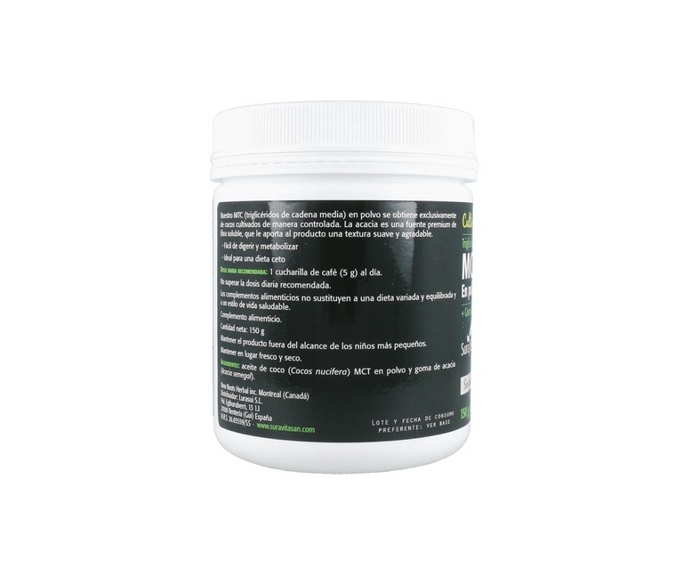 MCT de Coco en polvo 150 g de polvo Sura Vitasan