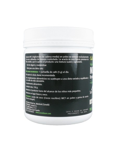 MCT de Coco en polvo 150 g de polvo Sura Vitasan