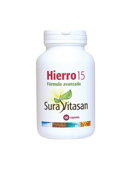 Hierro 15 90 cápsulas Sura Vitasan