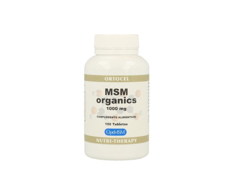 Msm Organics 100 comprimidos de 1000mg Ortocel Nutri Therapy