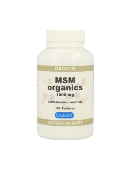 Msm Organics 100 comprimidos de 1000mg Ortocel Nutri Therapy