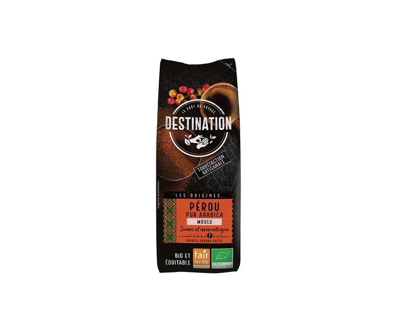 Café molido perú 100% arábica bio 250 g Destination Bio