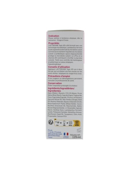 Lactibiane Topic Ad 125 ml de crema Pileje