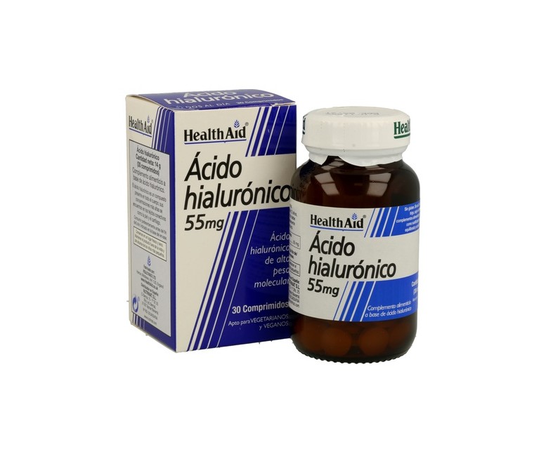Ácido Hialurónico 30 comprimidos de 55mg Health Aid