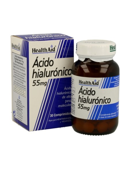 Ácido Hialurónico 30 comprimidos de 55mg Health Aid