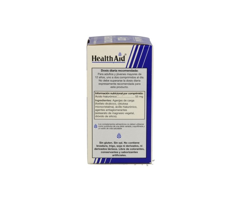 Ácido Hialurónico 30 comprimidos de 55mg Health Aid