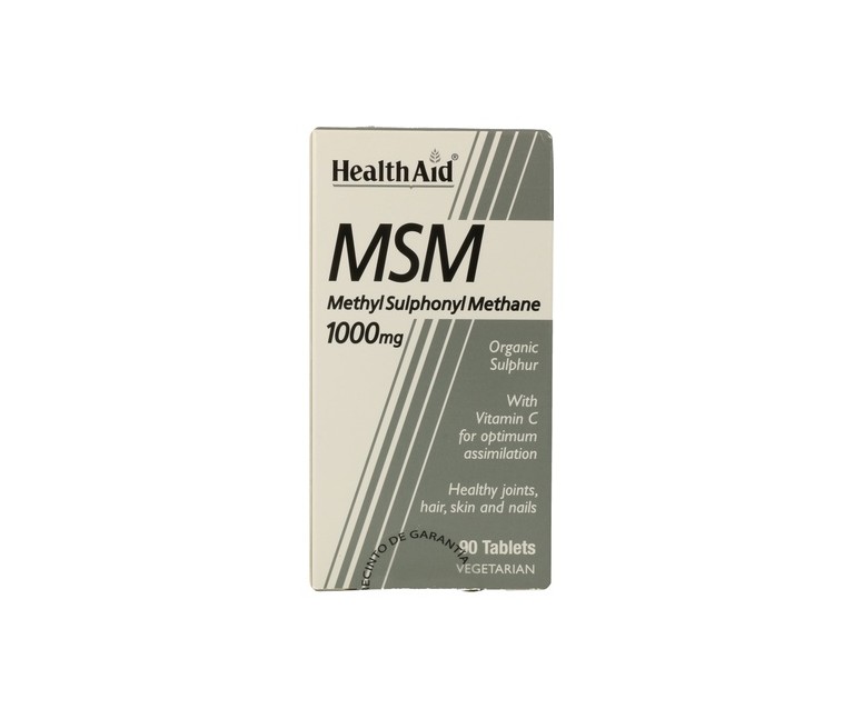 Msm Metilsulfonilmetano 90 comprimidos de 1000mg Health Aid