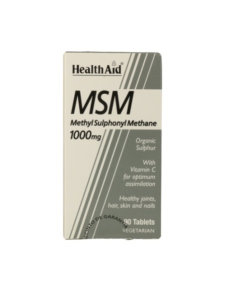 Msm Metilsulfonilmetano 90 comprimidos de 1000mg Health Aid