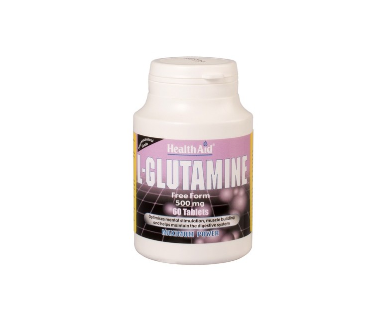 L-Glutamina 60 comprimidos de 500mg Health Aid
