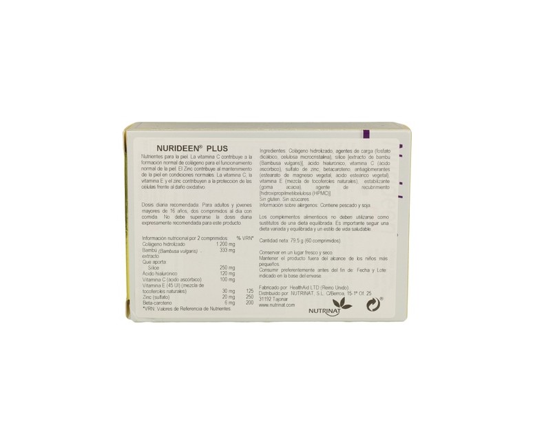 Nurideen Plus Health Aid 60 cápsulas Health Aid