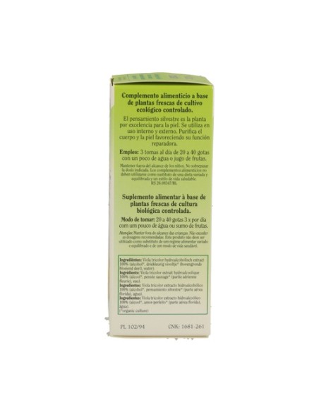 Pensamiento Silvestre (Viola Tricolor) 50 ml Biover