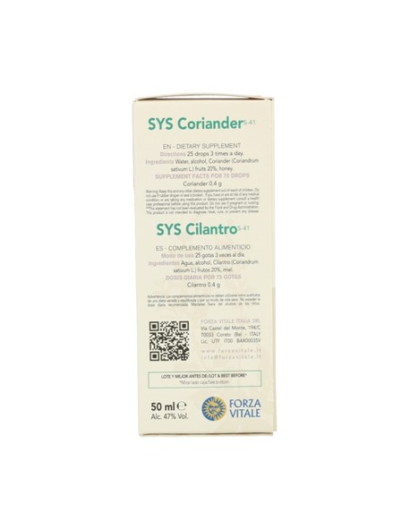 SYS Coriandolo 50 ml Forza Vitale