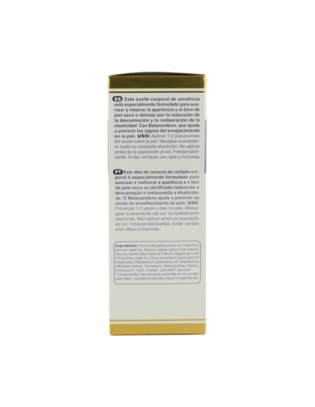 Aceite corporal de Zanahoria 100 ml MARNYS®