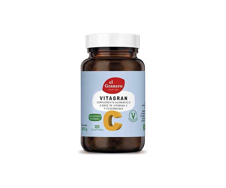 Vitagran C (Vitamina C + Bioflavonoides) 120 comprimidos (830mg) El Granero Integral