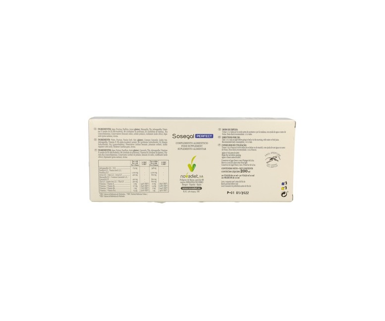 Sosegal Perfect 20 viales de 10ml Nova Diet