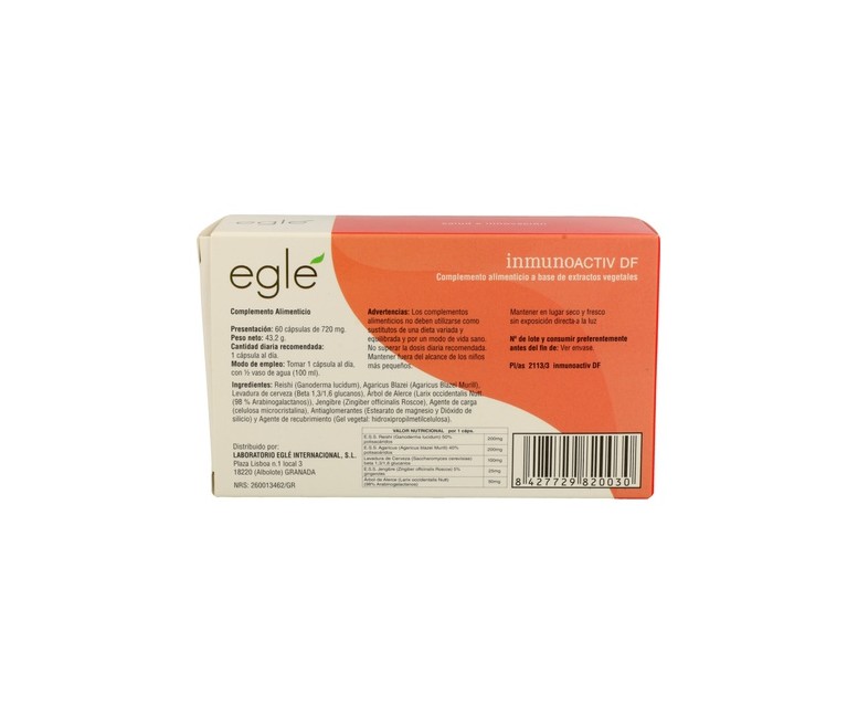 Inmunoactiv Df 60 cápsulas Egle