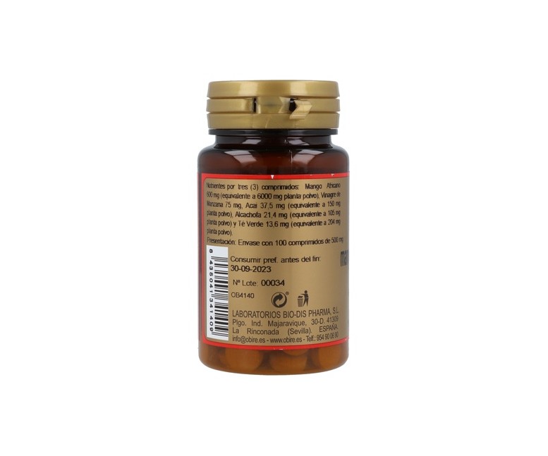 Mango Africano (Ext. seco) 100 comprimidos de 200mg Obire