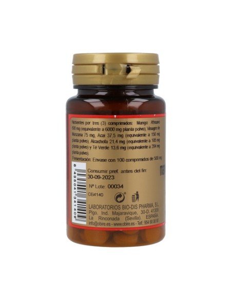 Mango Africano (Ext. seco) 100 comprimidos de 200mg Obire
