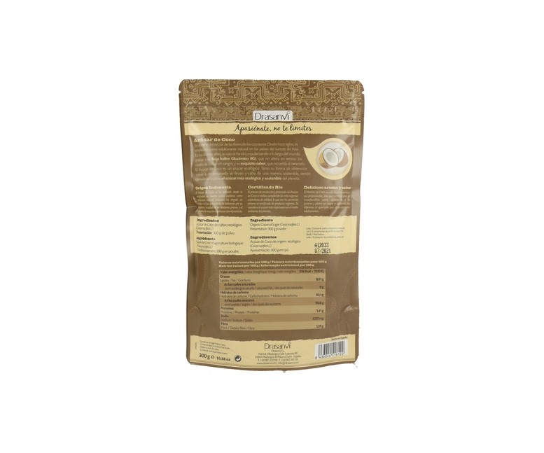 Azúcar de Coco Bio Superalimentos 300 g Drasanvi