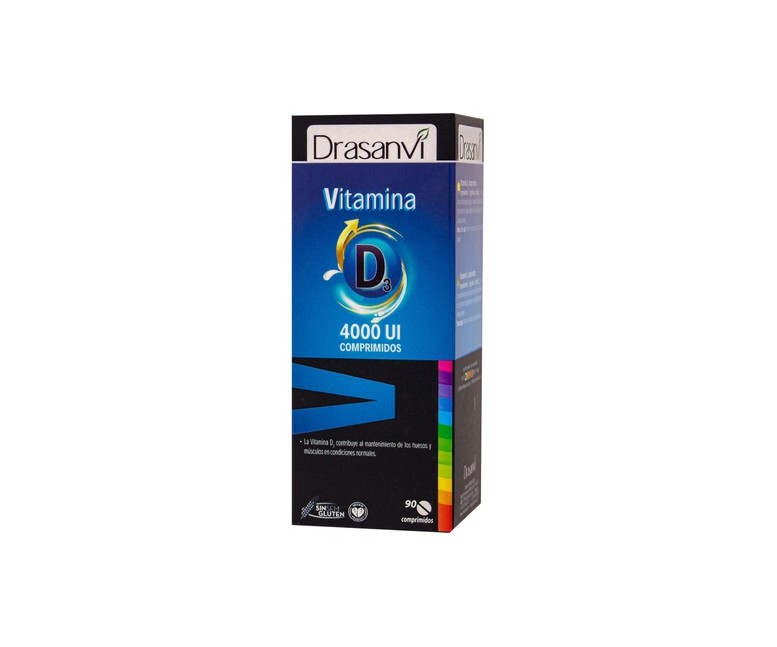Vitamina D3 4000 UI 90 comprimidos Drasanvi