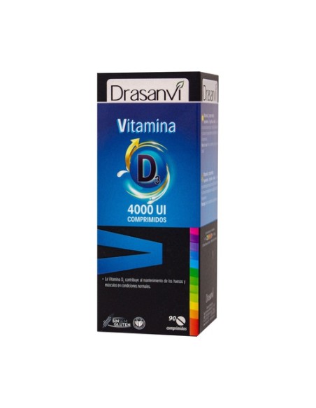 Vitamina D3 4000 UI 90 comprimidos Drasanvi