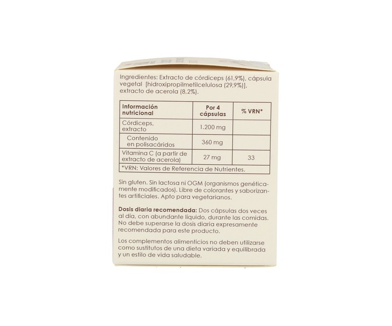 Extracto Cordiceps Puro 60 cápsulas Hawlik