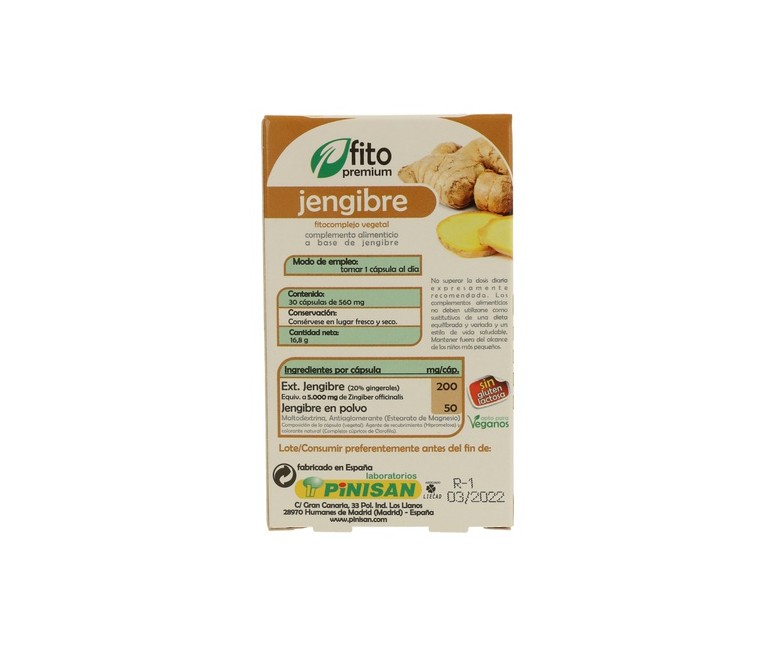 Fito Premium Jengibre 30 cápsulas Pinisan