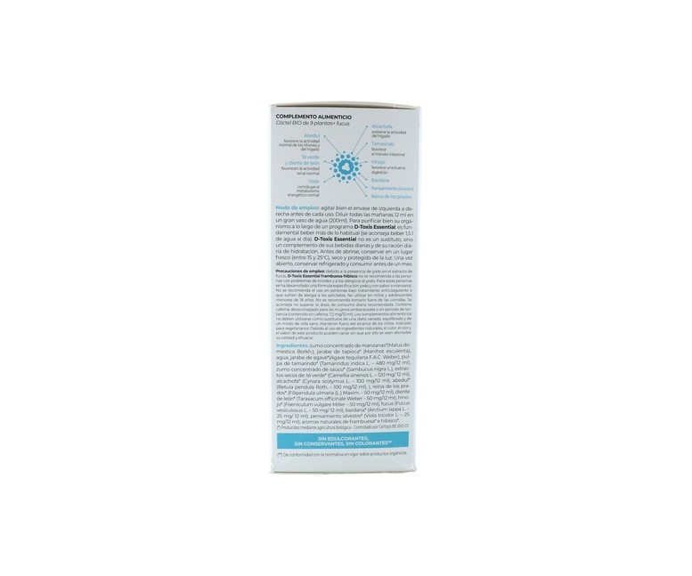D-toxis essential bio 250 ml (Frambuesa) Ortis